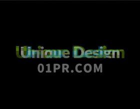 Pr字幕模板 8组数字故障科幻现代网络科技动画文字标题 Pr素材